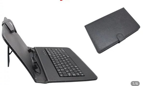 Zeke and Bernie's 8" windows Tablet and leather keyboard case - Image 2