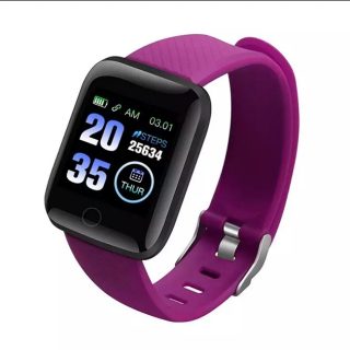 116plus Waterproof Smart Watch Bracelet Heart Rate Blood Fitness Tracker For Android/iOS Smart bracelet running Pedometers (purple)