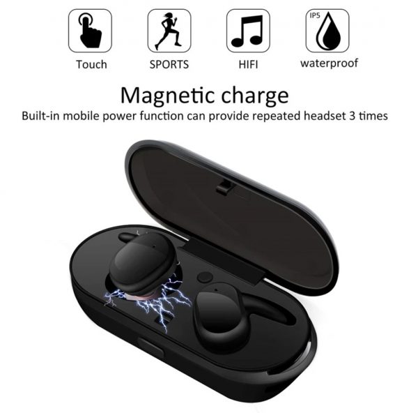 Zeke and Bernie's Y30 TWS Wireless headphones 5.0 Earphone Noise Cancelling Headset Stereo Sound Music In-ear Earbuds For Android IOS smart phone - Image 3