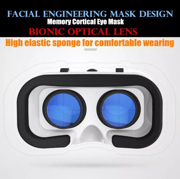 VR Virtual Reality 3D Glasses Box Stereo VR Google Cardboard Headset Helmet for IOS Android Smartphone,Bluetooth Rocker - Image 4