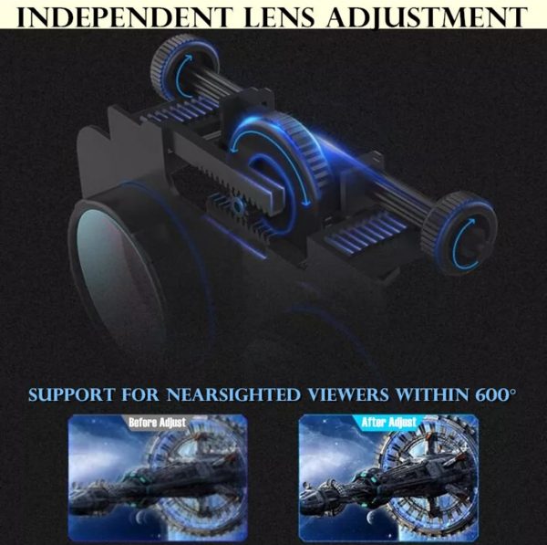 VR Virtual Reality 3D Glasses Box Stereo VR Google Cardboard Headset Helmet for IOS Android Smartphone,Bluetooth Rocker - Image 3