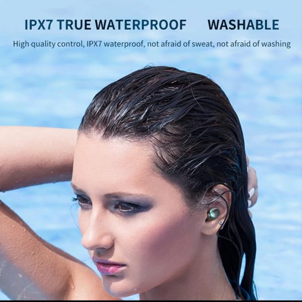 Zeke and Bernie's TWS F9 Bluetooth Earphone V5.0 Stereo Wireless Headset Sport Waterproof Earphones Mini Touch Control Noise Cancelling Headset - Image 6