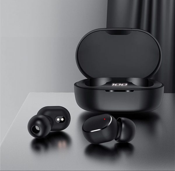 Zeke and Bernie's TWS Wireless Bluetooth Headphones 9D Stereo HIFI Headset LED Display Noise-canceling Music Sports Earphone For Phone