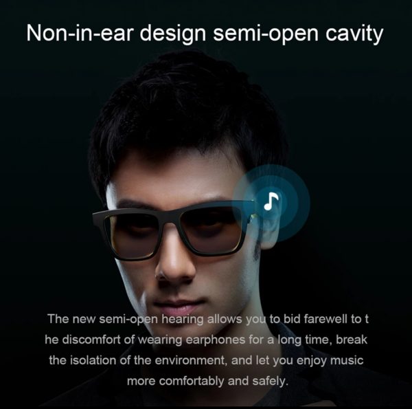Zeke and Bernie's E10 Smart Audio Sunglasses BT5.0 Wireless Music Headset UV Protective Glasses Audio Eyewear Hands-free with Mic for Men Driving - Image 3