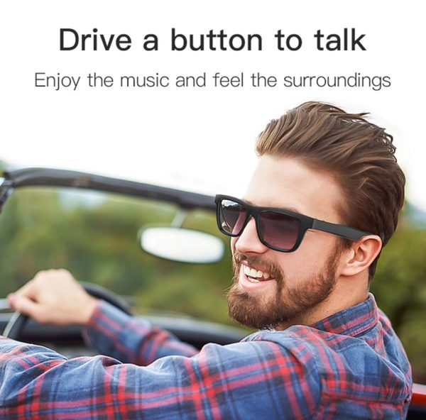 Zeke and Bernie's E10 Smart Audio Sunglasses BT5.0 Wireless Music Headset UV Protective Glasses Audio Eyewear Hands-free with Mic for Men Driving - Image 5
