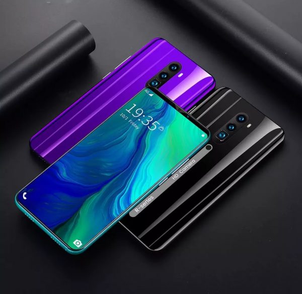 Zeke and Bernie's Rino3 Pro 5.8 Inch Screen Android Phone Purple Water Drop Screen Smartphone Solid Color Mobile Phone Cool Shape Fashion (purple)