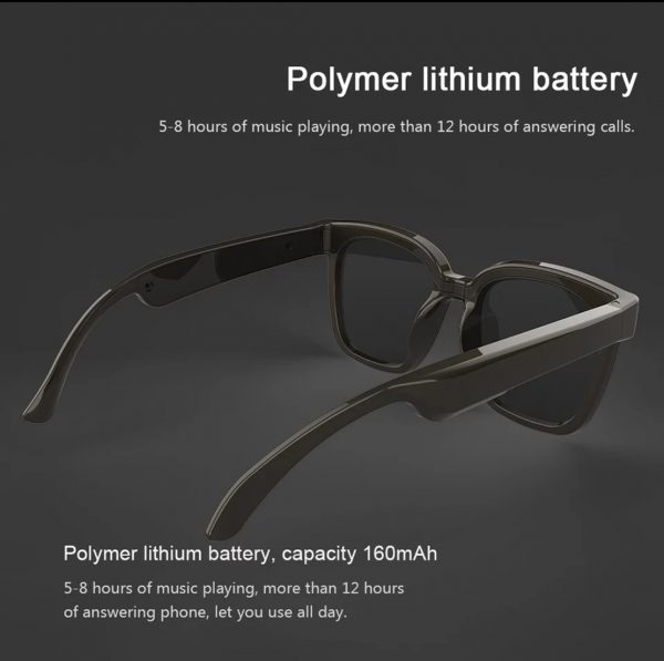 Zeke and Bernie's A3 2 in 1 Smart Sunglasses Wireless Bluetooth Headset BT5.0 Music Glasses Outdoor Cycling Sunglasses Sports Headphones with Mic (Women) - Image 5
