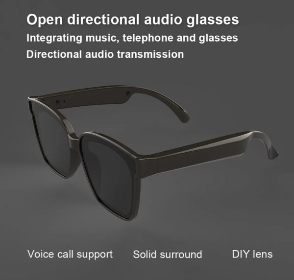 Zeke and Bernie's A3 2 in 1 Smart Sunglasses Wireless Bluetooth Headset BT5.0 Music Glasses Outdoor Cycling Sunglasses Sports Headphones with Mic (men) - Image 6