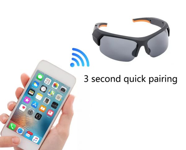 Zeke and Bernie's Sunglasses Camera Headset HD1080P Smart Mini Camera Glasses Multifunctional Bluetooth MP3 Player Sports Accessories 16/32Gb - Image 4