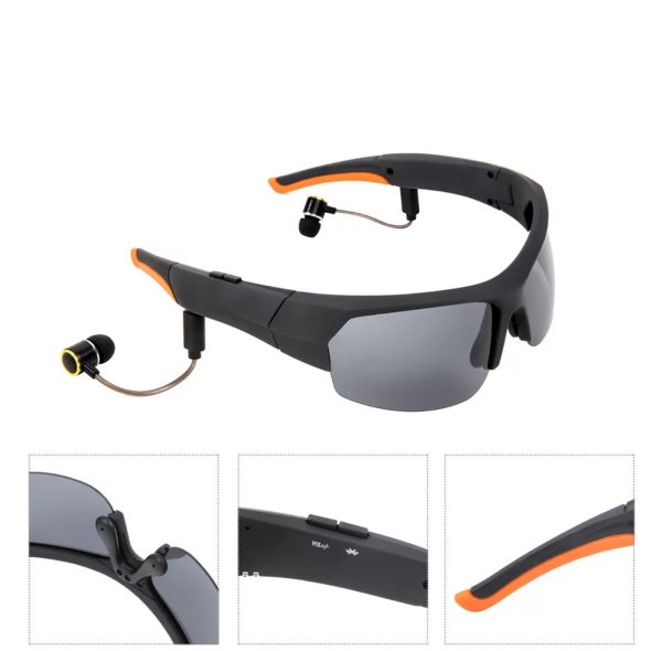 Zeke and Bernie's Sunglasses Camera Headset HD1080P Smart Mini Camera Glasses Multifunctional Bluetooth MP3 Player Sports Accessories 16/32Gb - Image 5