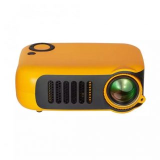 Zeke and Bernie's Mini Portable Projector 1080P LCD 50,000 Hours Lamp Life Home Theater Video Projectors Support Power Bank for TV Box/Xbox (Black)