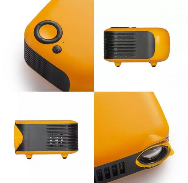 Zeke and Bernie's Mini Portable Projector 1080P LCD 50,000 Hours Lamp Life Home Theater Video Projectors Support Power Bank for TV Box/Xbox (Black) - Image 2