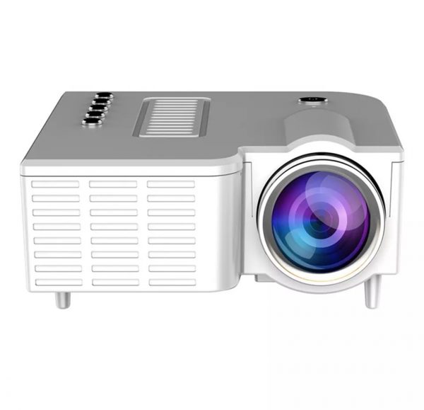 Zeke and Bernie's Mini Portable Video Projector LED WiFi Projector UC28C 1080P Video Home Cinema Movie Game Cinema Office Video Projector white, can be used with power bank - Image 2