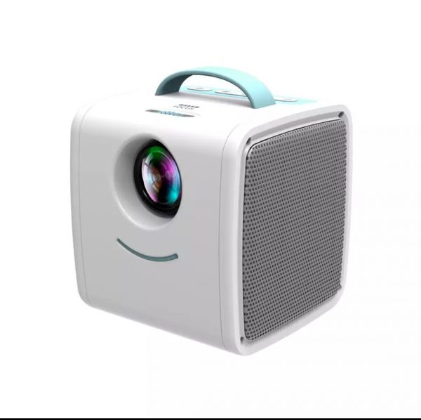 LEJIADA Q2 LED Portable Mini Size 600 Lumen Support 1080p HD Playback HDMI-Compatible USB Movie Projector Home Multimedia Player, can be used with power bank (Blue) - Image 2