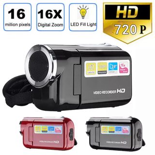 Video Camcorder HD 720P Handheld 16 Million Pixels Digital Camera LED Flash 4x Digital Zoom 2.0 Inch Extended Memory SD/MMC 32GB