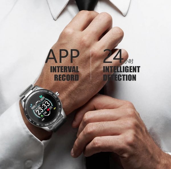 Steel Smart Watch Men  Smart Watch Sport For iPhone Heart Rate Blood Pressure Fitness tracker Creative Smartwatch - Image 2