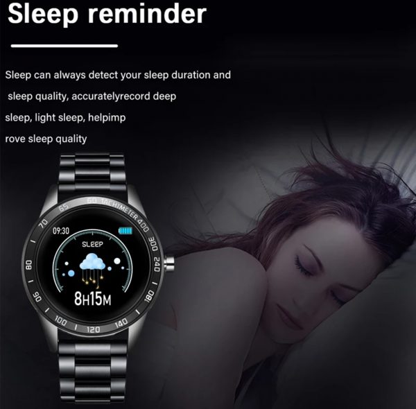 Steel Smart Watch Men  Smart Watch Sport For iPhone Heart Rate Blood Pressure Fitness tracker Creative Smartwatch - Image 5