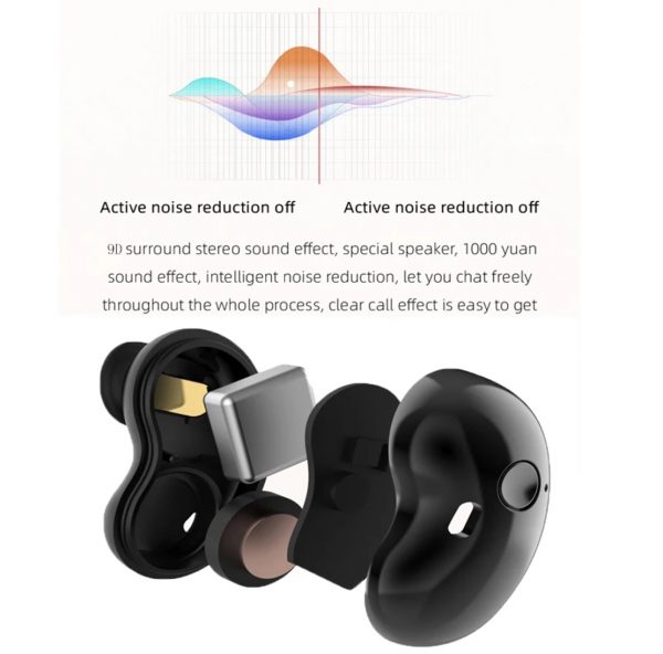 Zeke and Bernie's S6 Plus Tws Headsets Noise Cancelling Earbuds Wireless Bluetooth Earphone Sports In Ear buds - Image 5