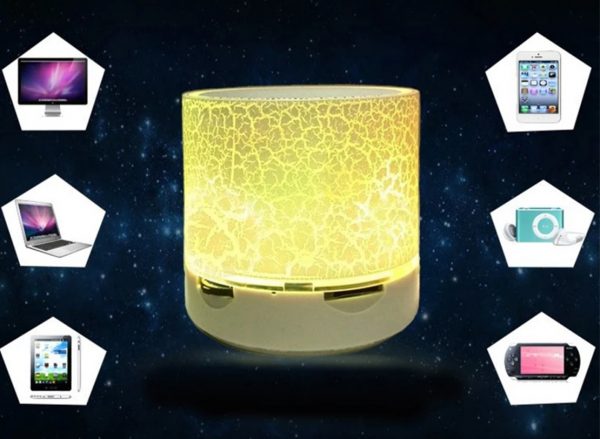 Zeke and Bernie's Mini Wireless Portable Bluetooth Speakers Crack LED USB MP3 Stereo Sound Speaker For Computer Mobile Phone - Image 6