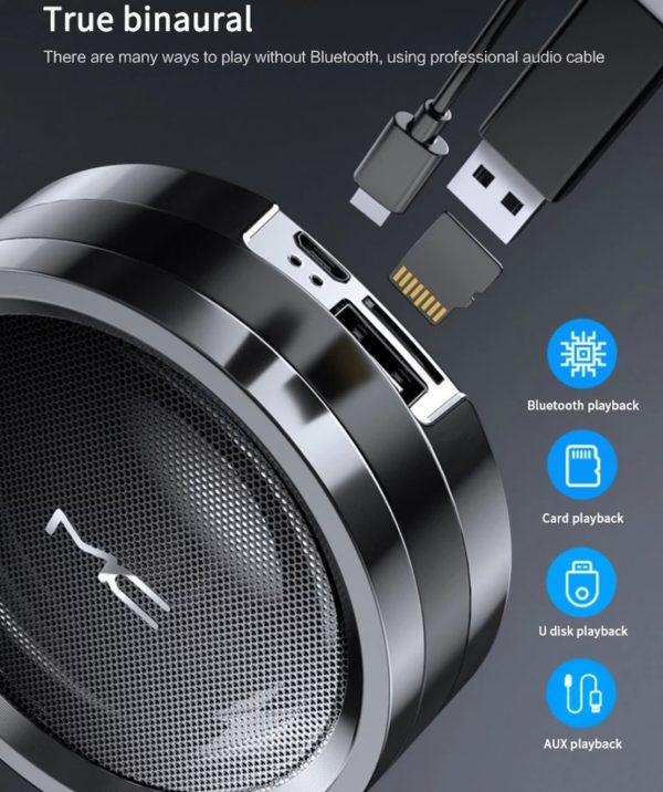 Zeke and Bernie's Wireless Speaker TWS 5.0 Bluetooth Portable Bass Stereo Multi-Function Outdoor Sport Mp3 Player Music Speaker Support TF Card - Image 3