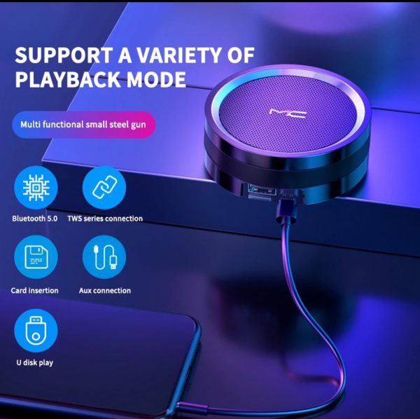 Zeke and Bernie's Wireless Speaker TWS 5.0 Bluetooth Portable Bass Stereo Multi-Function Outdoor Sport Mp3 Player Music Speaker Support TF Card - Image 6