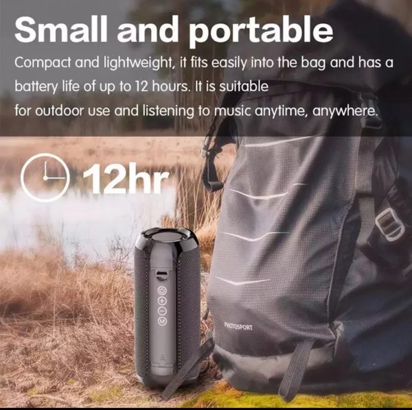 YABA 
Bluetooth Speaker Portable Wireless Speaker Sound System 3D Stereo Music Surround soundbar TF AUX USB Waterproof Fm radio RECHARGEABLE - Image 4