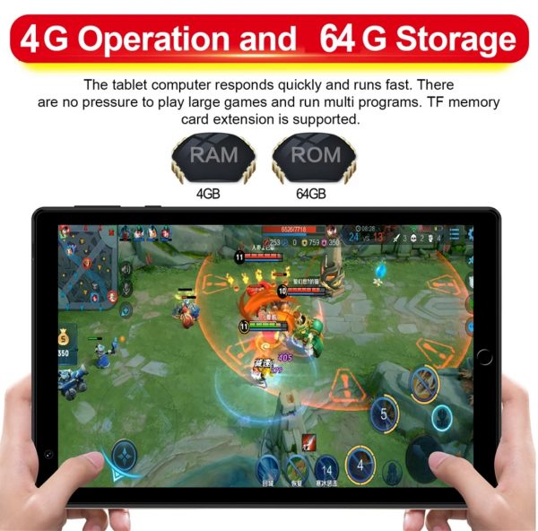 Zeke and Bernie's New 8 inch Tablet PC 3G Phone Call Tablet 4GB+64GB Android 8.0 Octa Core WIFI Tablets Dual SIM Google Play - Image 3