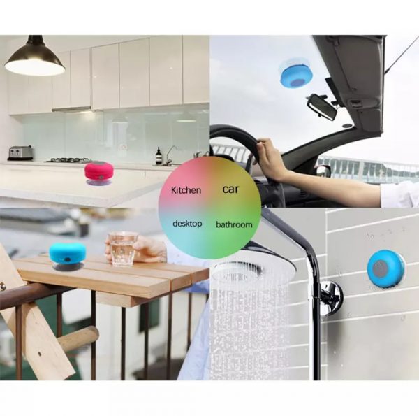 Zeke and Bernie's Mini Universal rechargeable Bluetooth Speaker Portable Waterproof Wireless Hands-Free Speaker Shower Bathroom Swimming Pool Car Beach Outdoor - Image 7