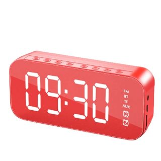 Zeke and Bernie's Wireless Bluetooth Speaker With FM Mini Card Mirror Alarm Clock Audio Stall Collection Voice Prompt Speakers Portable Audio