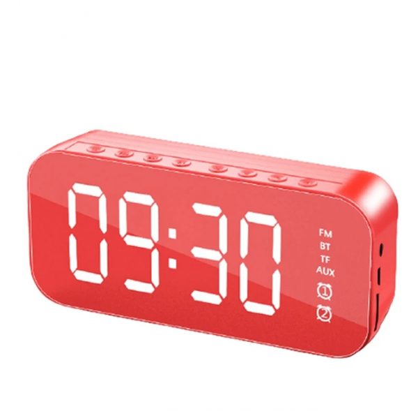 Zeke and Bernie's Wireless Bluetooth Speaker With FM Mini Card Mirror Alarm Clock Audio Stall Collection Voice Prompt Speakers Portable Audio