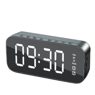 Zeke and Bernie's Wireless Bluetooth Speaker With FM Mini Card Mirror Alarm Clock Audio Stall Collection Voice Prompt Speakers Portable Audio