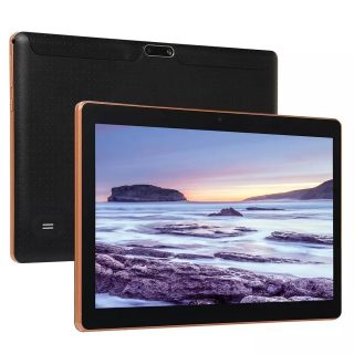 10.1 Inch Notebook 
Android 8.0 
6 gb ram and 64 gb hdd
Quad core 
Wifi 
Dual Camera 
Dual Sim Tablet 
Gps Telephone 
EU plug
Black