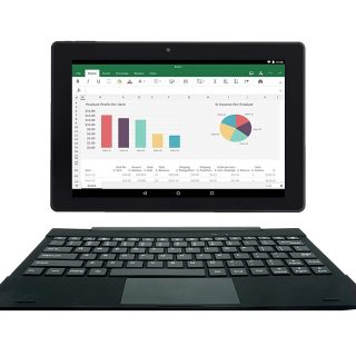 10 inch tablet and keyboard with android. 2gb ram and 32 gb hdd. gps, wifi, Bluetooth, mini HDMI, usb, USB A