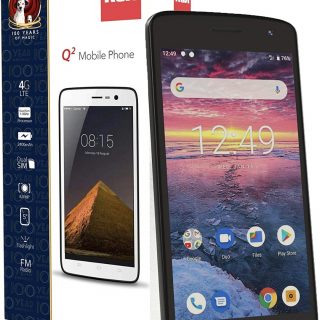 RCA Q2 Android 9.0 Pie, 5.0" HD, 4G LTE, 16GB, 8MP 5MP Dual Camera, Dual Sim, Unlocked Smartphone (Black)