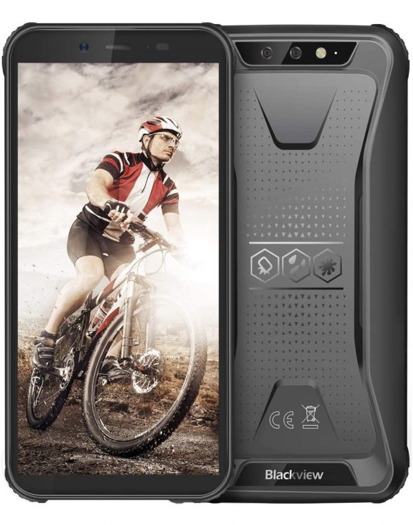 Rugged Unlocked Cell Phones, Blackview BV5500 Plus 4G LTE Rugged Cell Phones with Android 10 IP68 Waterproof Drop Proof, 5.5" Screen 3GB+32GB Dual SIM 4400mAh Battery, Black